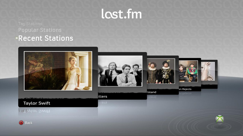 Illustration for article titled More Details on the Xbox 360's Last.fm Implementation